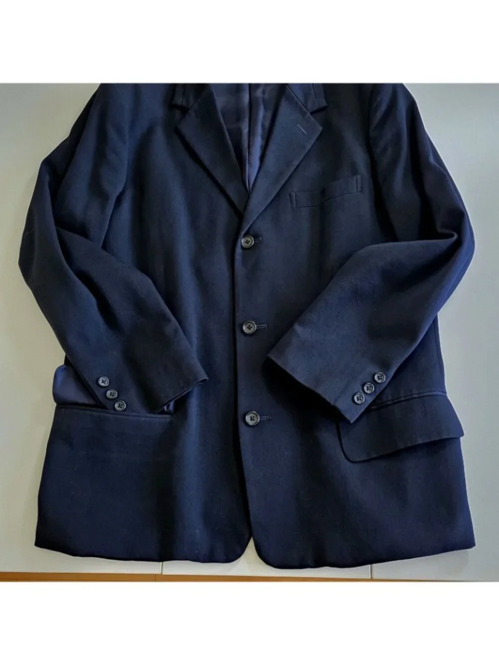 Vtg Y's Yohji Yamamoto Blazer Mens Sz 3/L Black Lined 3B Avant Garde Unisex Edgy